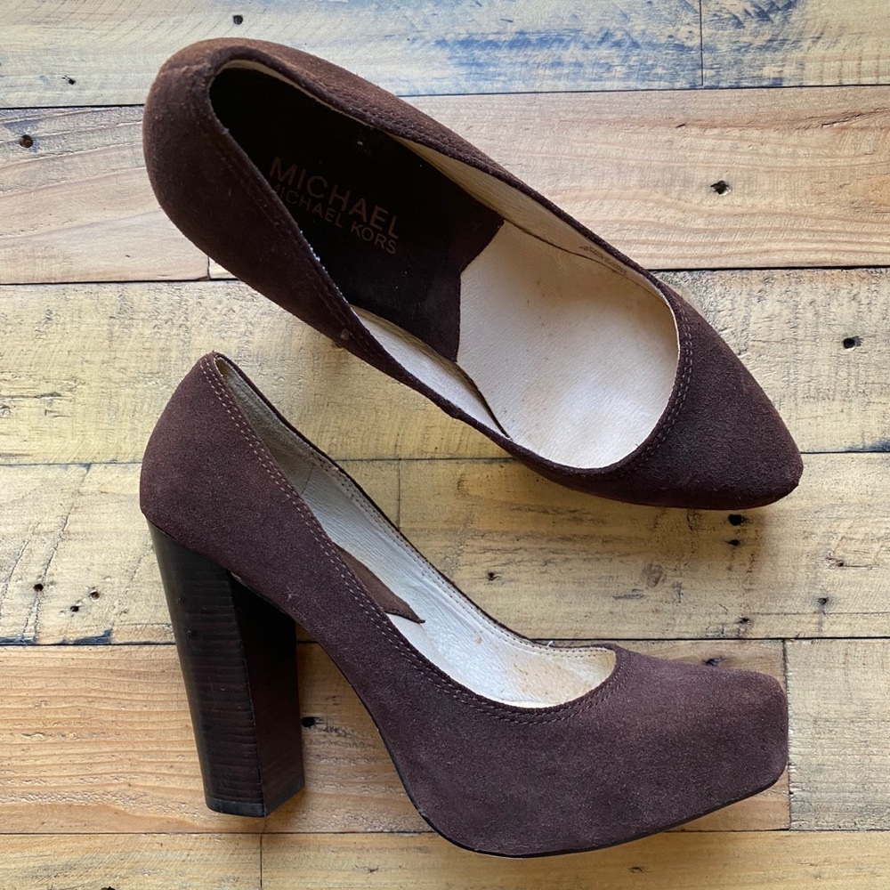 Michael Kors - Platform Almond Toe Pumps